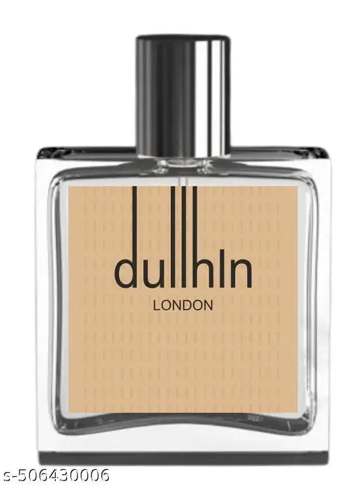 Dullhin London 30ml natural luxury men's perfume bottle, sleek design, showcasing elegant packaging and branding.