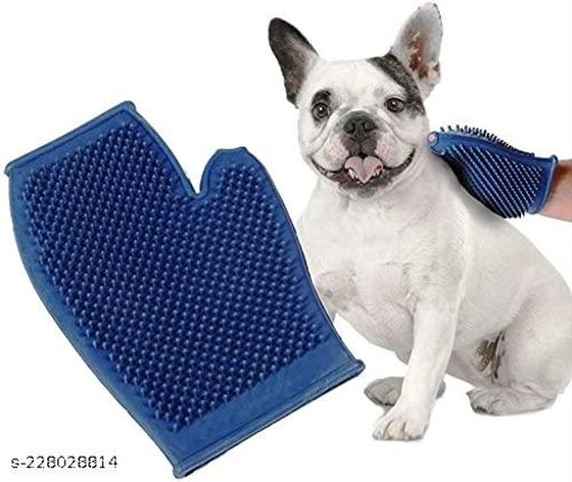 Multicolor pet hair remover deshedding gloves designed for effective grooming and hair removal from pets.