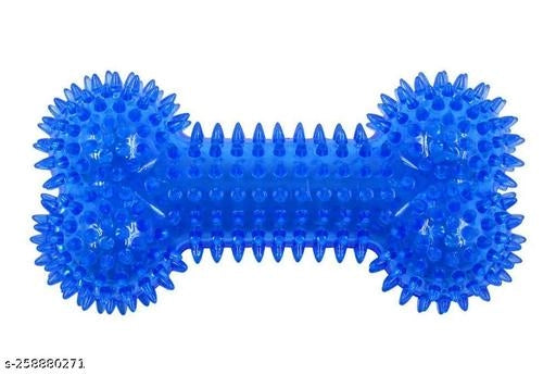 Multicolor squeaky bone chew toy for pets, designed for playful chewing and fun, from the 15929 pet beds collection.