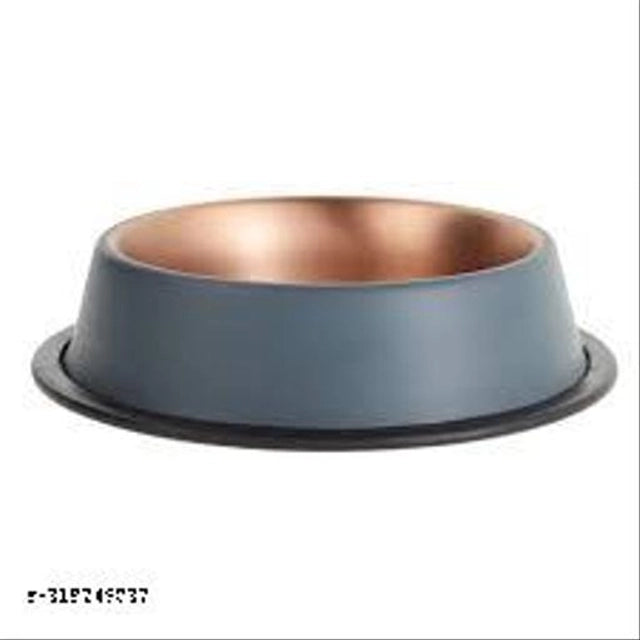 Multicolor stainless steel pet feeding bowls with 150 ml capacity, designed for convenient pet feeding.