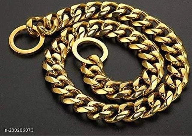 Multicolor metal collar chain for large dogs, 26 inches, designed for pet beds, durable and adjustable for big dog comfort.