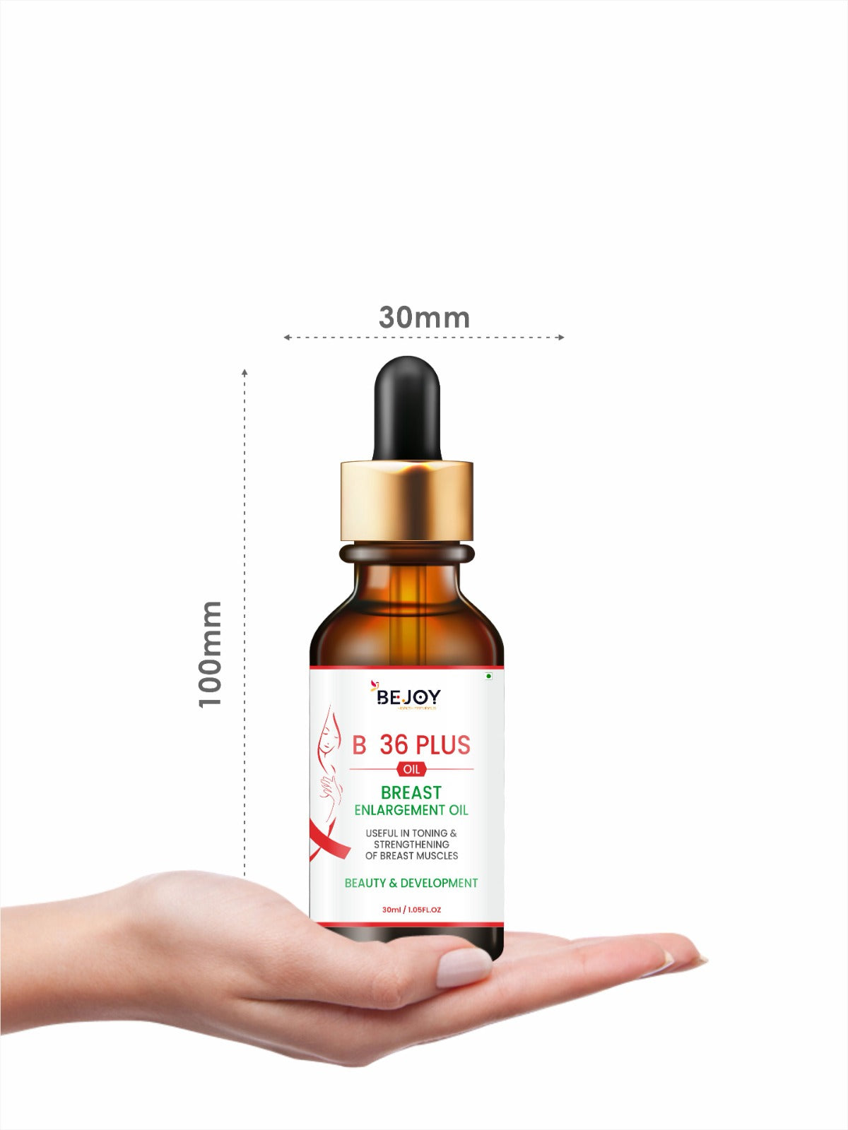 B 36 Plus Breast Enlargement Oil from 16182, featuring a bottle of natural breast oil for enhancement and firming.