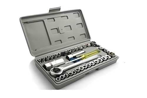 Multipurpose 40-in-1 screwdriver and socket set with bits, ideal for car tyre puncture repairs, branded 18287.