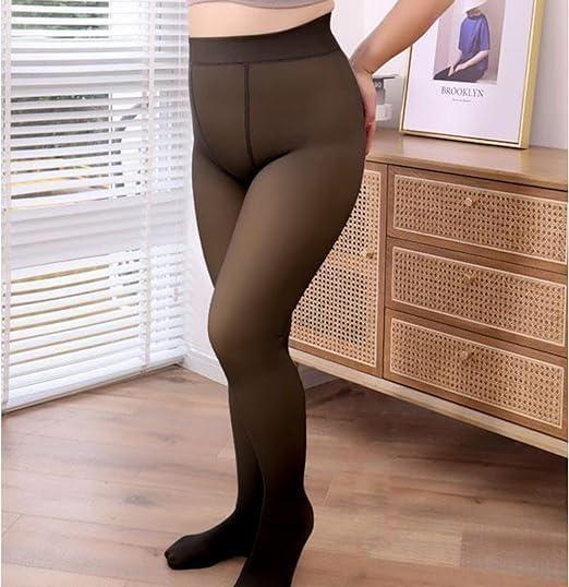 Warm women's thermal thick pantyhose leggings from 4514, featuring a cozy, snug fit and durable thermal fabric for winter wear.