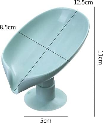 Multicolor Easy Clean Bar Soap Dish Holder with suction cup for baby body wash and soap, pack of 2, by 18277.