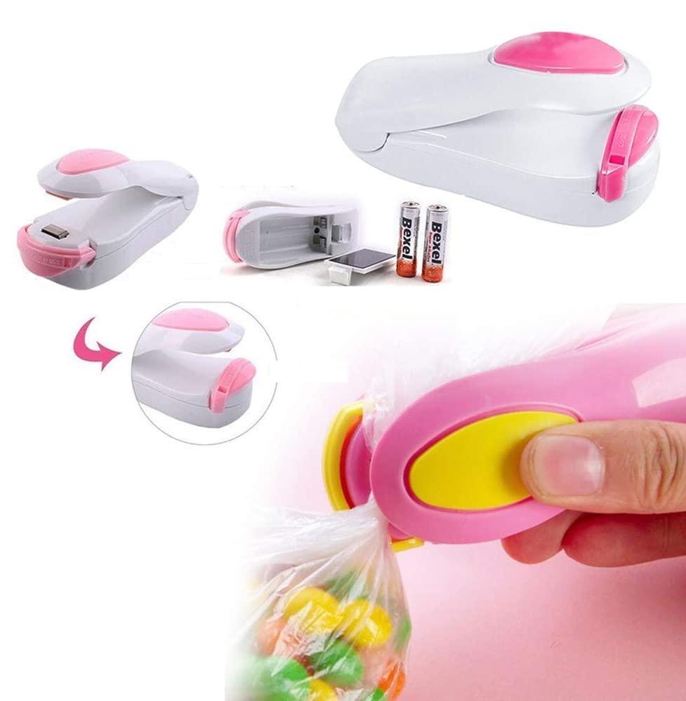 Battery-operated portable mini sealing machine from 19378, compact kitchen tool set for sealing bags and preserving freshness.