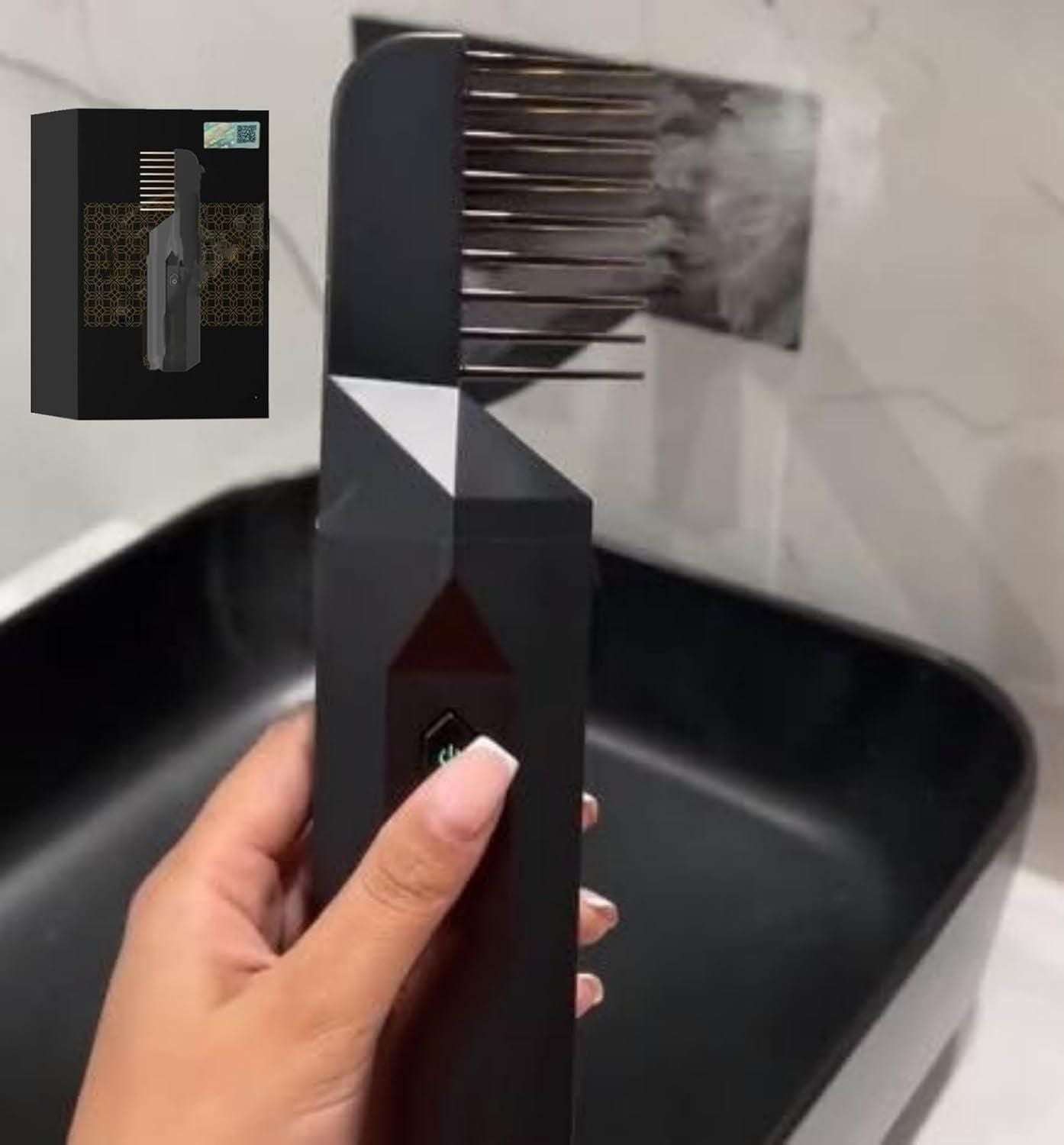 Portable multifunctional comb with fragrance infusion, used for hair grooming and hand massage, from brand 19378.