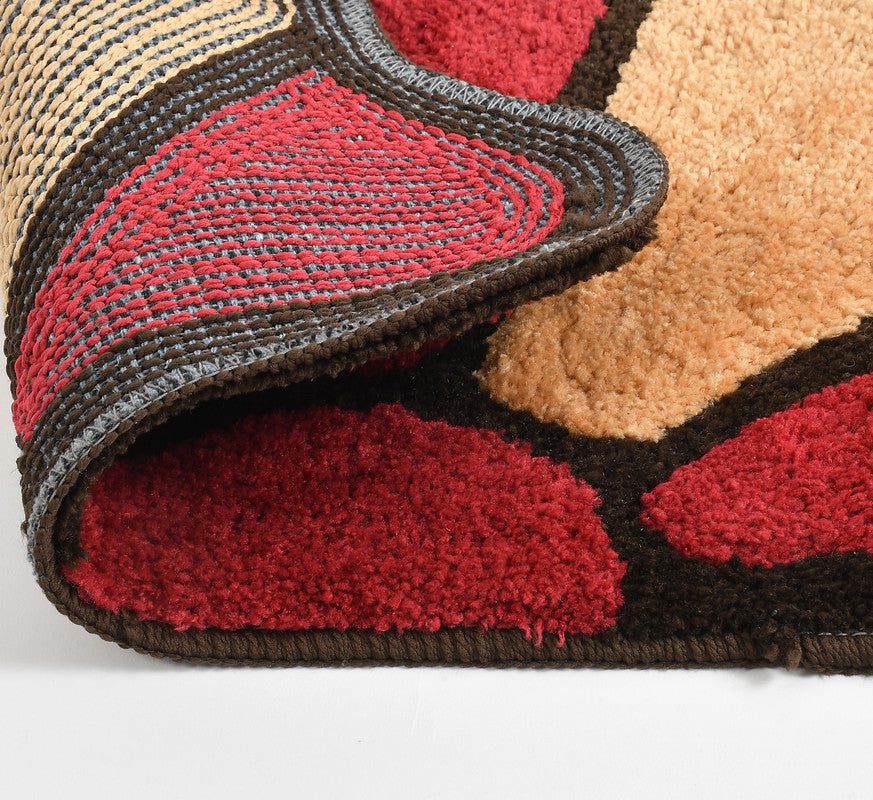 Supersoft anti-skid microfiber doormat in beige, 45x70cm, featuring textured surface for safety and comfort.