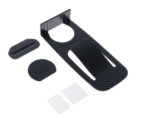 Multi-color solid plastic spring door stopper with nail-free wedge design, safety door closer for preventing door movement.