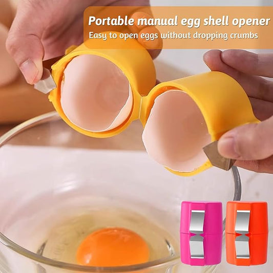 Set of three electric can openers with egg shell opener attachments by 18050, designed for easy and efficient can opening.