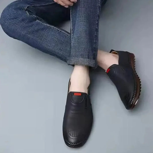 Black men's casual shoes by 18894, featuring a sleek, comfortable design for everyday wear.