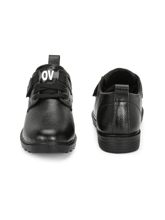 Black men's casual shoes by 18894, featuring a sleek design and comfortable fit, suitable for everyday wear.