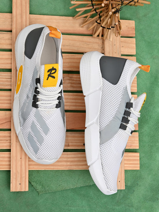 White men's casual sneaker shoes by 18894, featuring a sleek design and comfortable fit for everyday wear.