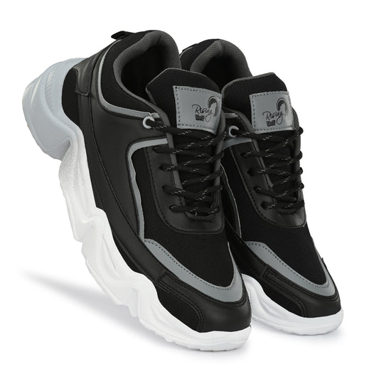 Men's grey stylish sport shoes by 18894, featuring a sleek design and comfortable athletic fit for active wear.