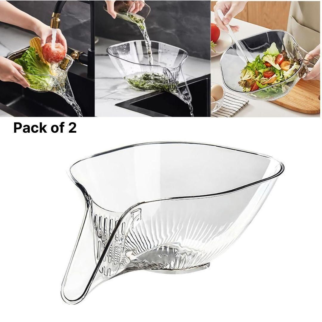 Multicolor drain basket funnel for kitchen sink, 19202 brand, versatile bowl designed for efficient drainage and food separation.