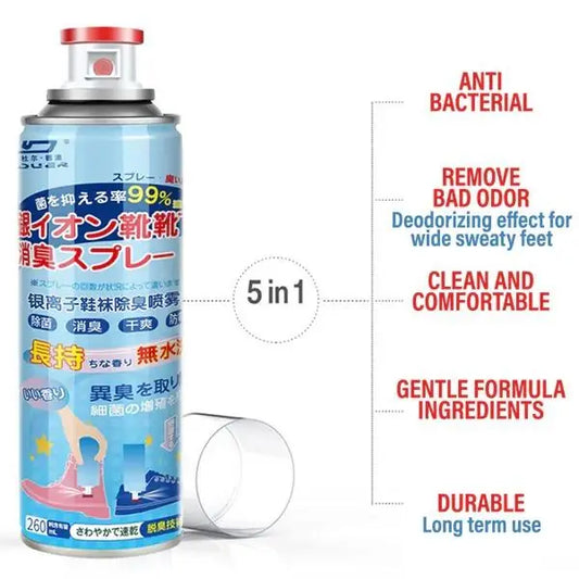 19378 shoe deodorant spray in 400g bottle, a freshening spray for shoes to eliminate odors and keep footwear smelling clean.
