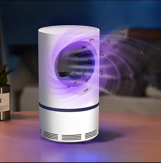 Pair of Mahin electronic LED mosquito killer trap lamps with USB power, designed to attract and eliminate mosquitoes effectively.