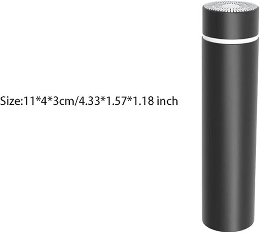 Mini portable electric shaver by 19970, waterproof IPX7, cordless, washable, USB rechargeable rotary men's shaver for wet and dry use.