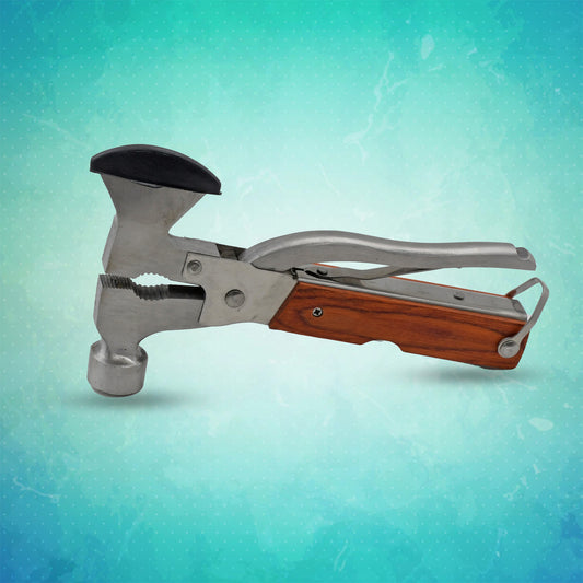 Wukusy all-in-one multitool hammer with screwdriver and bottle opener, ideal for Father's Day, camping, and outdoor gifts for dad