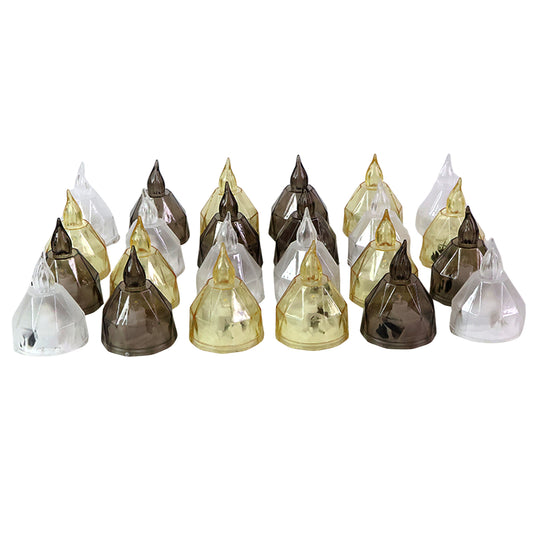 Wukusy premium 24-piece LED candle lights set featuring flameless decorative tealight candles for home decor.