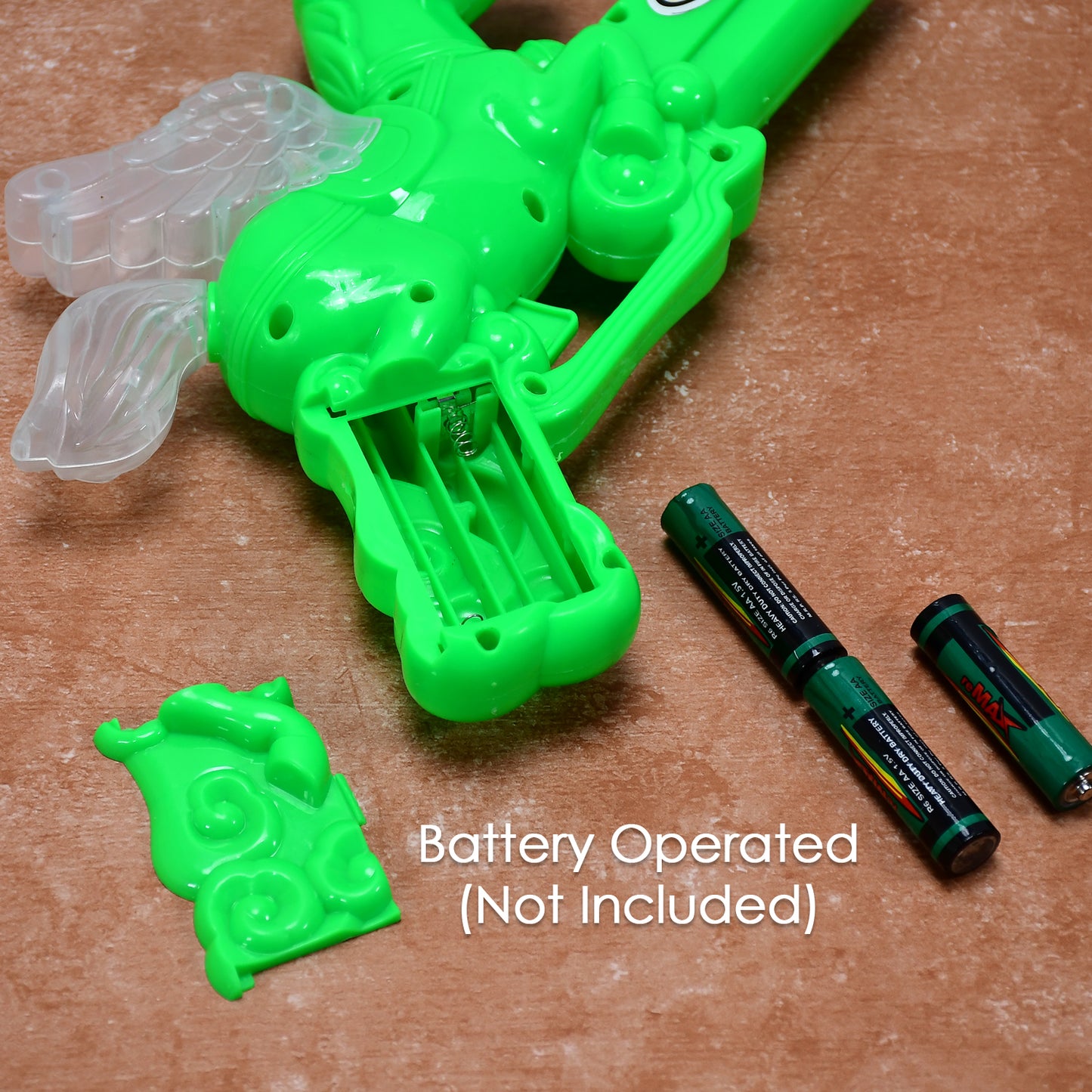 Wukusy 4411 musical laser light effect gun toy for kids, featuring colorful lights and playful design for entertainment.