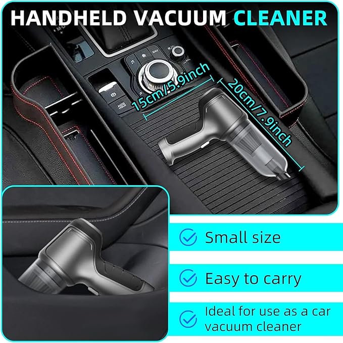 Wireless handheld car vacuum cleaner and blower by 22123, compact device for cleaning car interior and blowing debris.