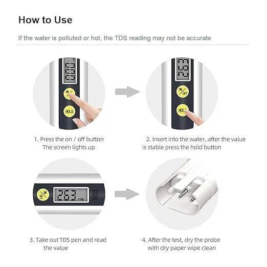 Digital Water TDS Meter Tester by 22123, outdoor meteorological instrument for measuring total dissolved solids in water.