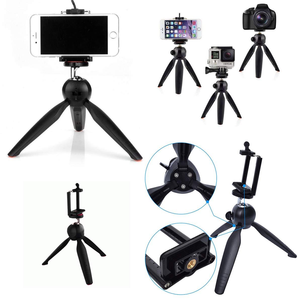 Black Wukusy 272 Universal Mini Tripod for mobile phones, compact and portable mobile accessories for stable photos and videos.