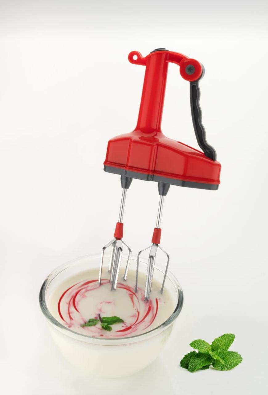 Wukusy 2117 Power Free Hand Blender Beater for kitchen appliances, showing its stainless steel attachment for blending and mixing.