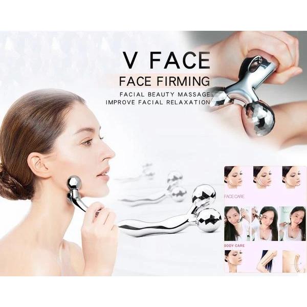 Wukusy 370-3D roller face massager with multiple rotating rollers for facial skin relaxation and rejuvenation.