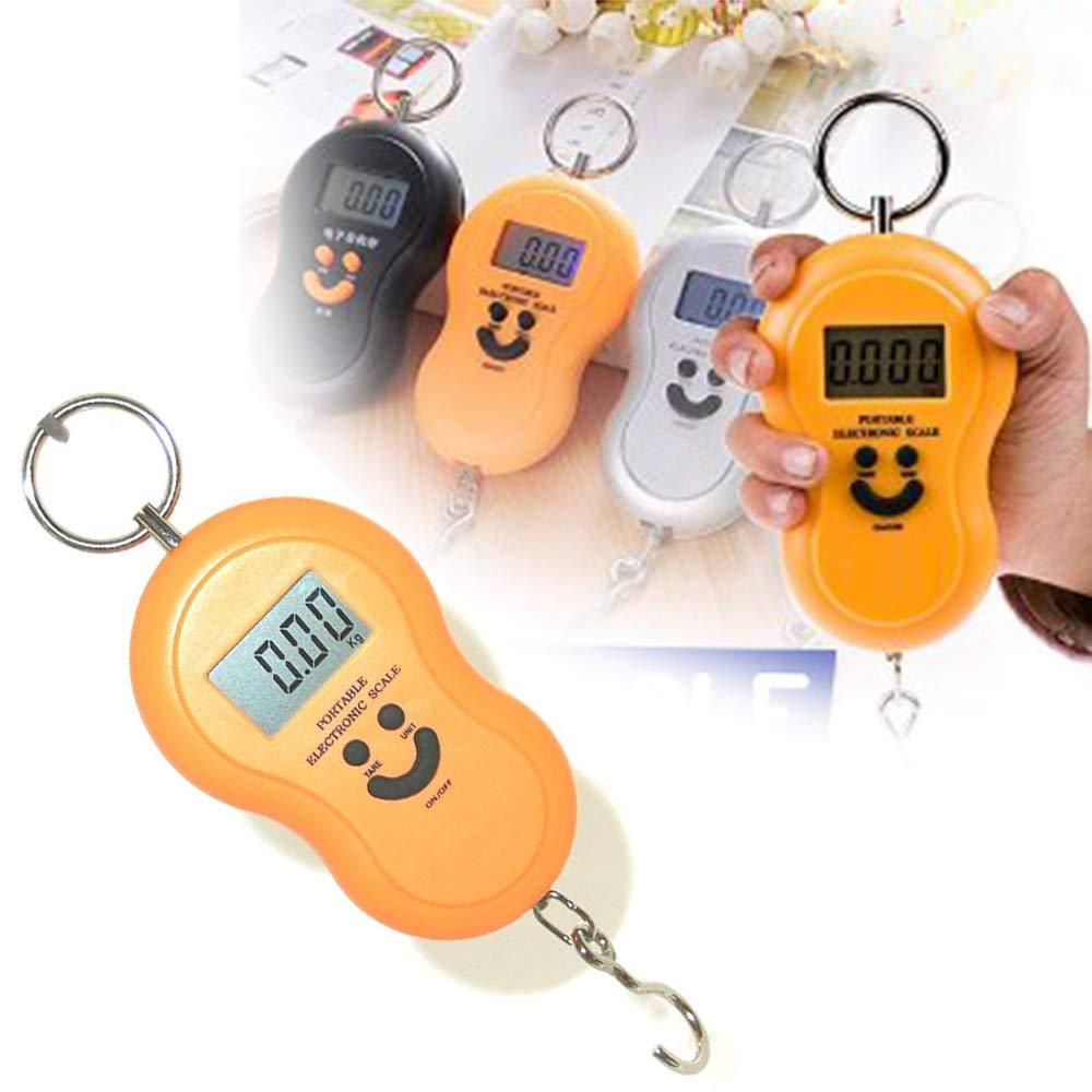 Wukusy 375-40kg digital pocket scale with smiley face display, compact portable electronic weighing scale with LCD screen.