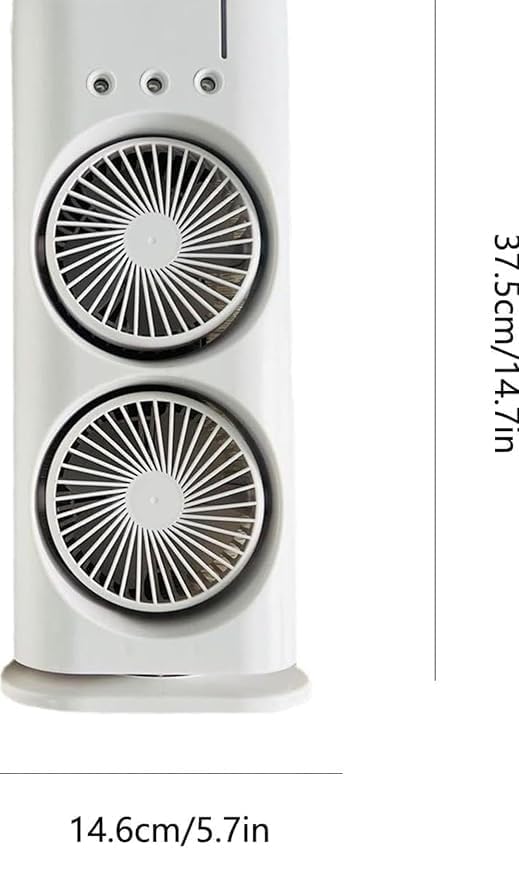 4485 mini desk fan with double-ended spray and mist feature, USB rechargeable portable cooling fan for office and travel.