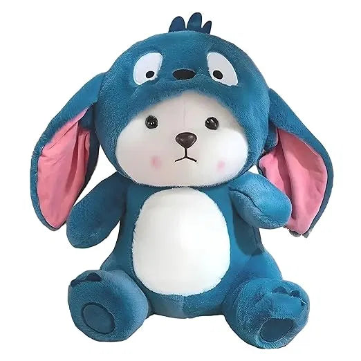 Blue plush teddy bear from 4514, soft and huggable stuffed toy with a lovable, cuddly appearance.