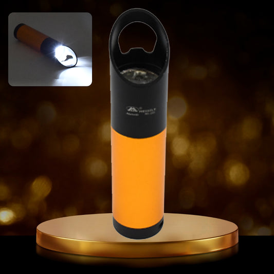 Wukusy portable mini flashlight with 9 LED lights, compact pocket-sized design, powered by 3 batteries (not included) for home use.