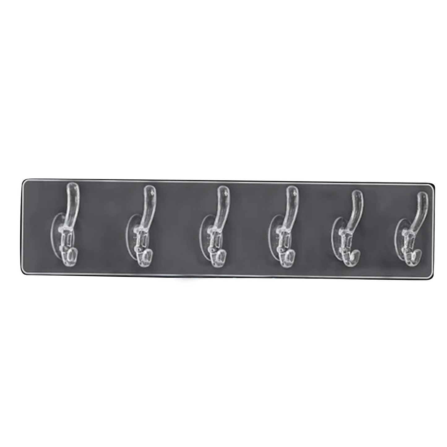 Wukusy 4654 adhesive transparent heavy-duty wall hook mounted on a wall for hanging items in home improvement.