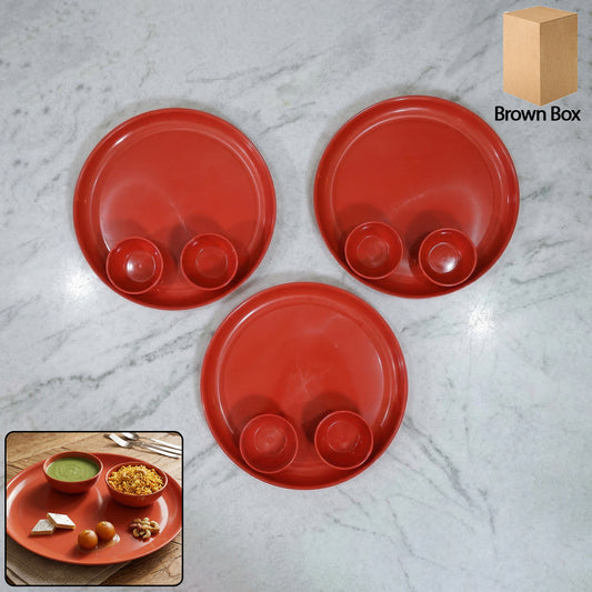 Wukusy multipurpose serving plate and bowl set featuring 3 colorful plates and 6 bowls for versatile dining and presentation.