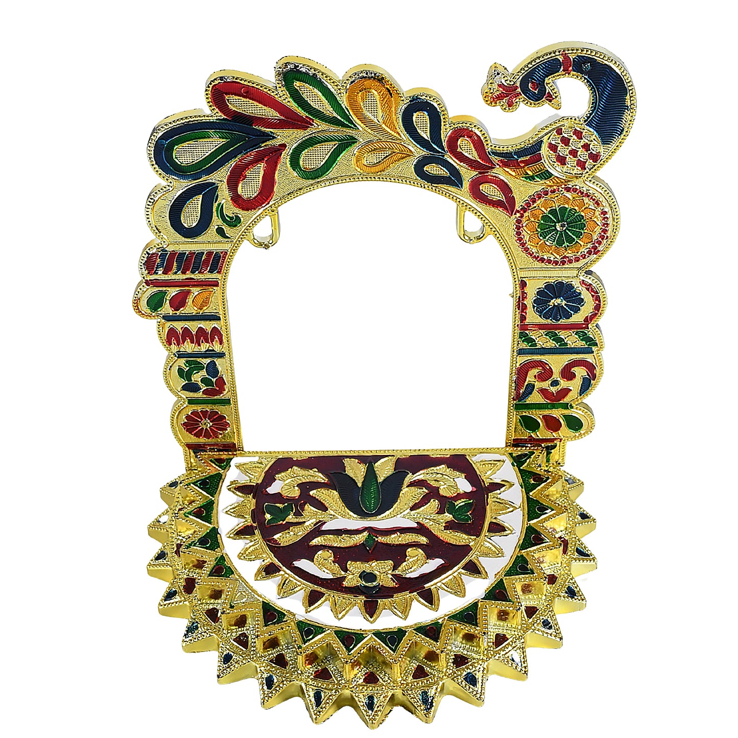 Wukusy Bal Gopal Zula decorative swing for home, office, or restaurant, featuring a premium look in a traditional design.