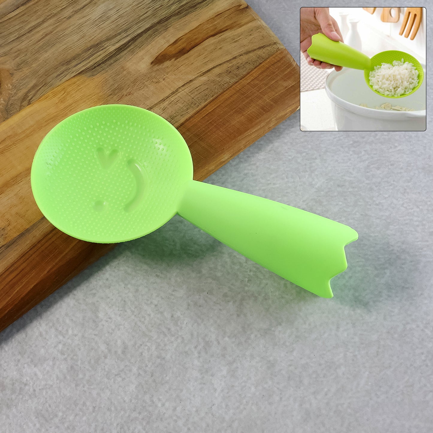 Wukusy premium non-stick rice serving spoon with ergonomic handle for easy serving in home and kitchen use