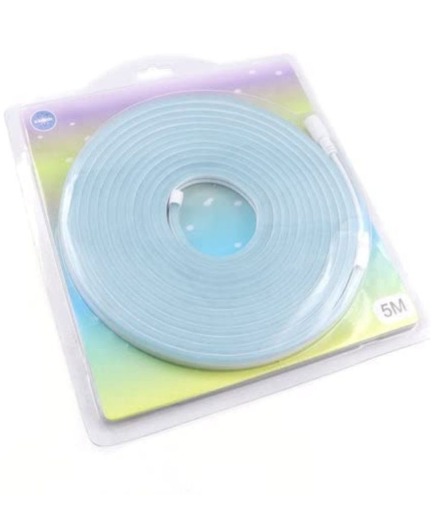 Blue Charkee 12V LED neon flexible light strip, cuttable car night lights with 50 watt power and vibrant illumination.
