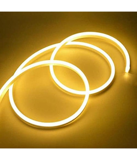 Off-white Charkee 5m gold rice strip night lights with steady glow, ideal for decorative ambient lighting.