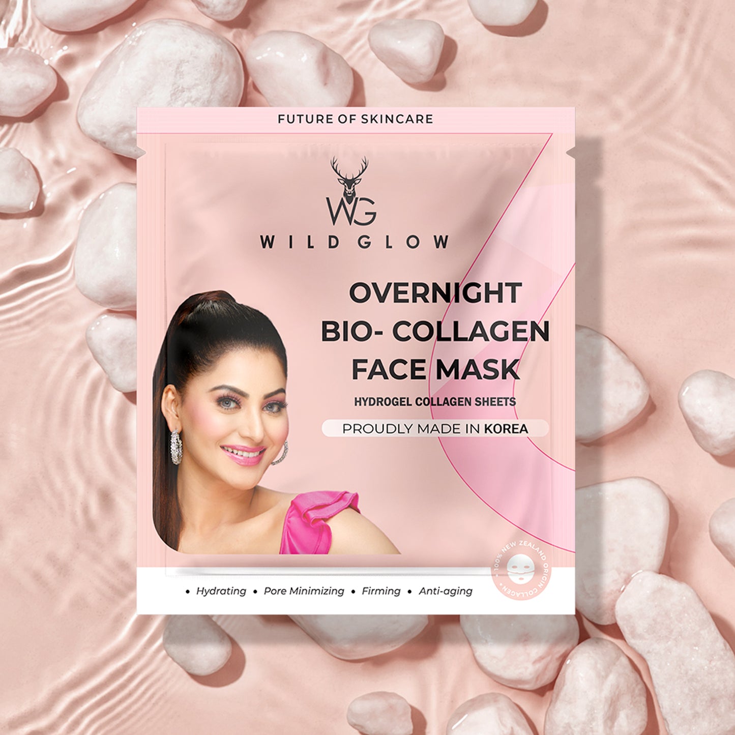Korean Glass Skin Face Mask with real deep bio-collagen, 50g, for skincare, stretch marks, and scar treatment by 9242