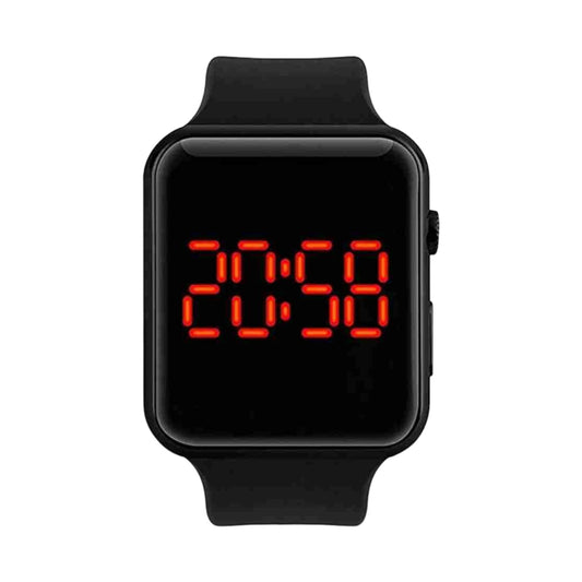 Black kids digital watch by 9290 with colorful display and adjustable strap, designed for children.
