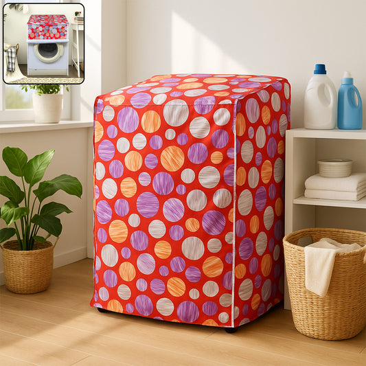 Waterproof washing machine cover by Wukusy, measuring 82x60 cm, protecting appliances from dust and moisture.
