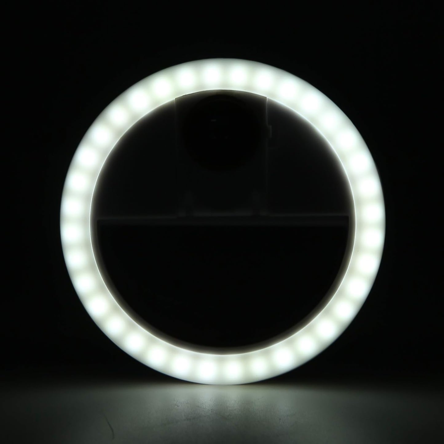 Wukusy selfie ring light with adjustable brightness, designed for mobile phones, providing even illumination for selfies and videos.