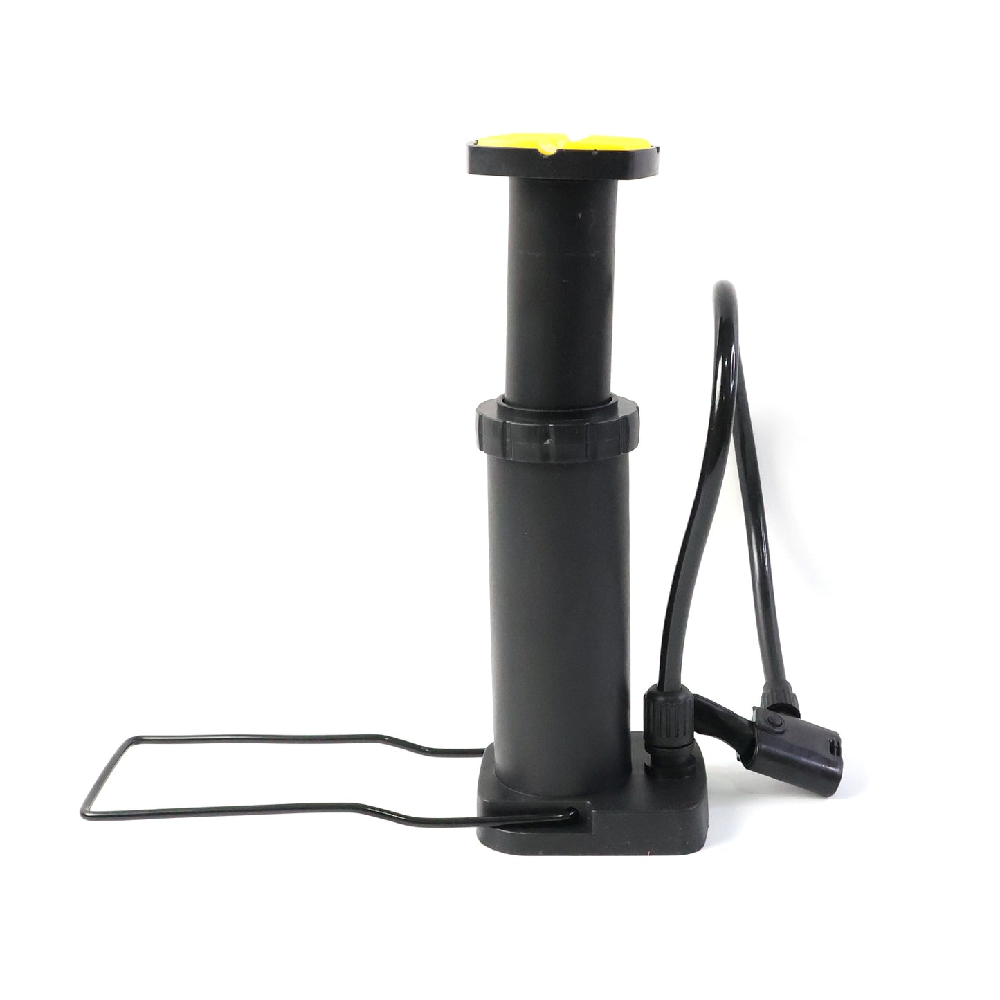 Wukusy mini foot pedal air pump for automotive use, compact and portable for inflating tires and inflatables.