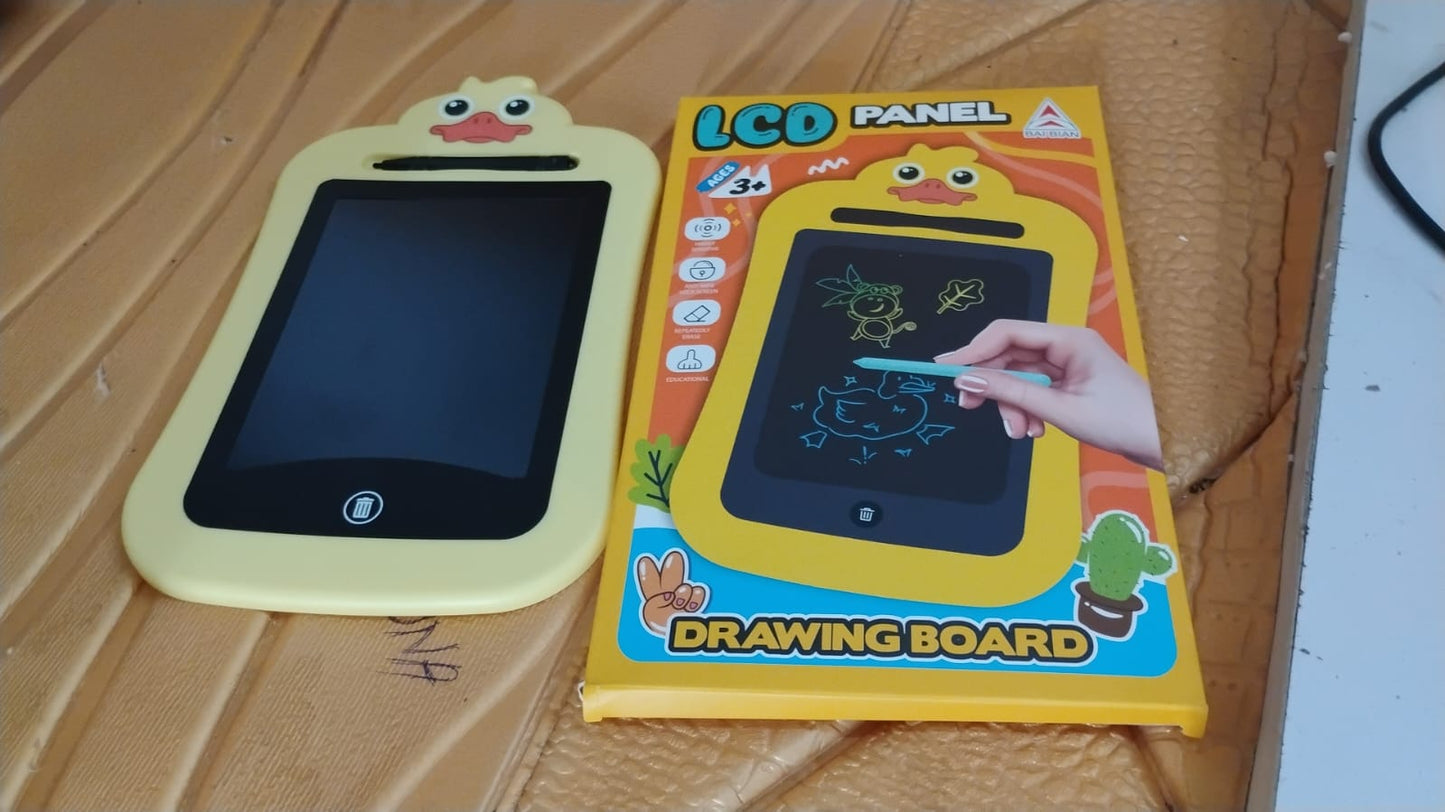Wukusy kids portable LCD writing tablet with colorful screen and stylus for drawing and writing.