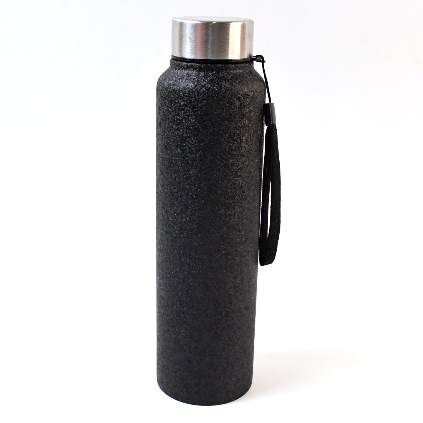 Wukusy stainless steel double wall vacuum-insulated water bottle, 1000ml, with sleek silver finish and secure lid.
