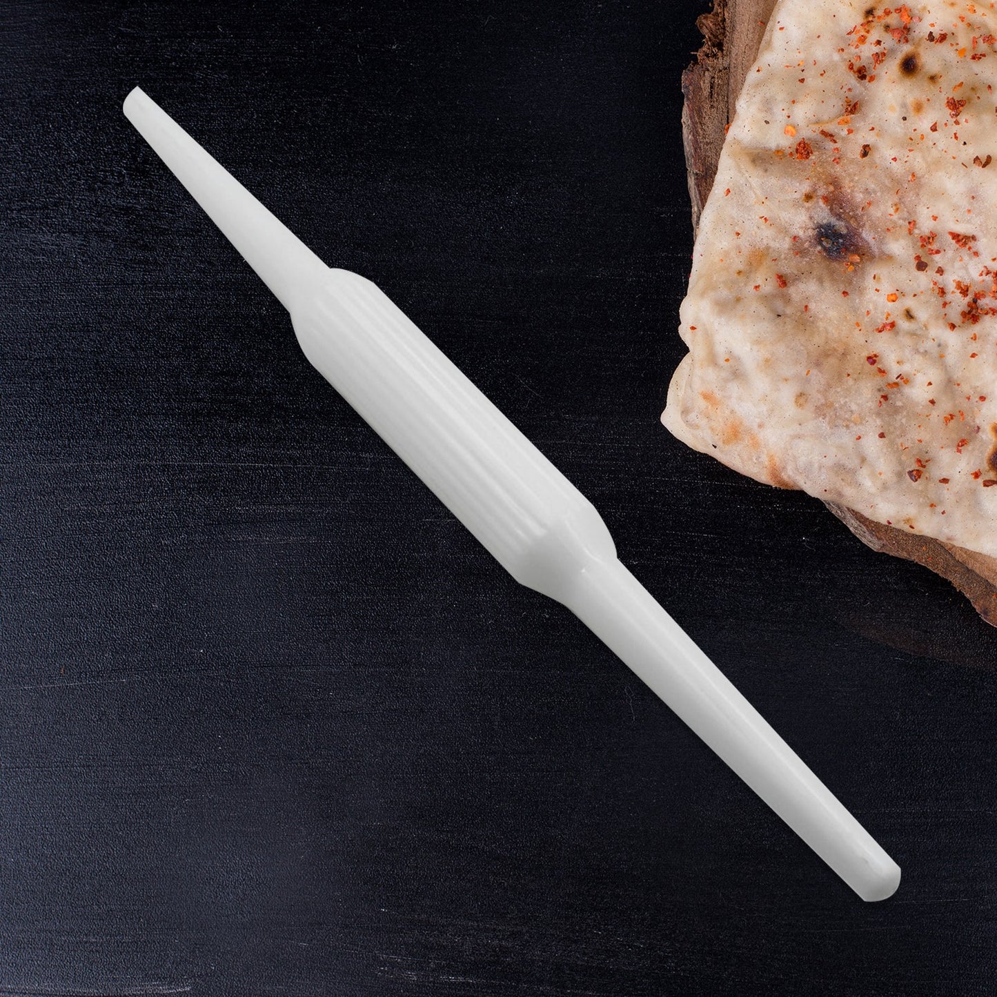Wukusy 5995 Kitchen Plastic Vergin Belan rolling pin for roti and chapati, high-quality kitchen tool, smooth surface, 1 piece