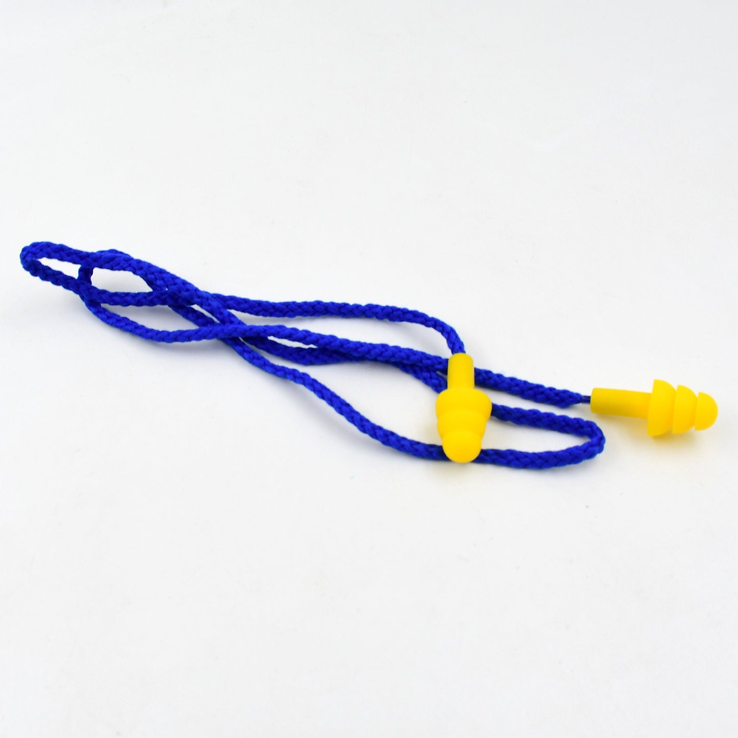 Pair of soft silicone ear plugs for hearing protection from Wukusy, shown in a 2-piece set with a smooth, comfortable fit.