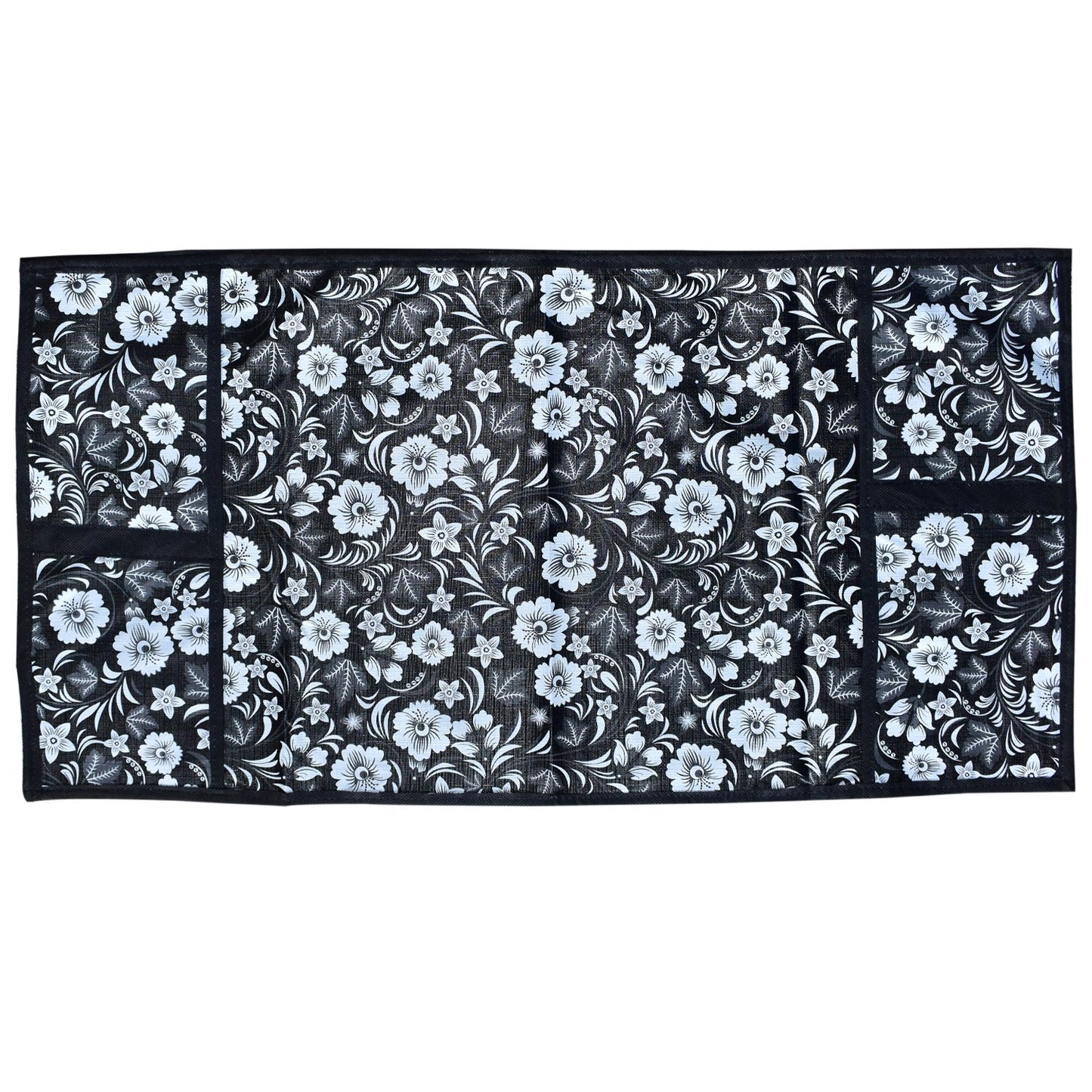 Wukusy microwave oven cover made of durable material, designed to fit over microwave appliances in a home kitchen setting.